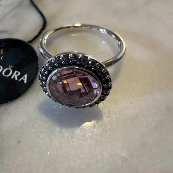 AUTHENTIC PANDORA BRILLIANT LEGACY PINK CZ RING 190904 SIZE 7 (54) - Picture 8 of 8